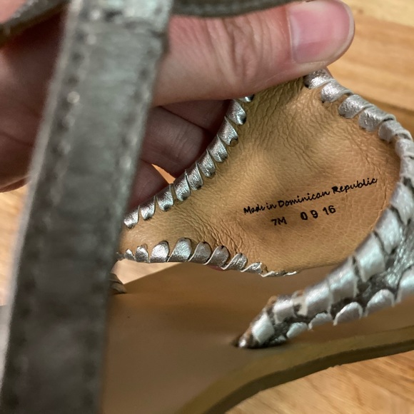 Jack Rogers Sandals Pewter Size 7 - Picture 4 of 4